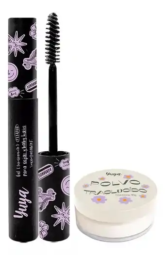 Mercado Libre Yuya gel fijador de cejas + polvo traslucido de arroz color trasparente oferta