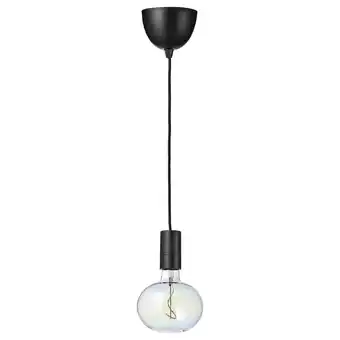 IKEA Sunneby / molnart lámpara techo con foco, negro/elipse multicolor oferta