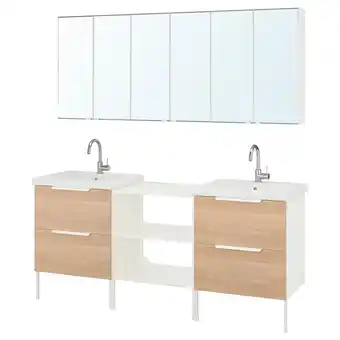 IKEA Enhet baño, blanco/efecto roble, 61x46x61 cm oferta