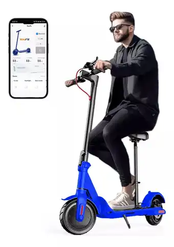 Eléctricos scooter patín 35km/h bluetooth ss10 asiento 550w