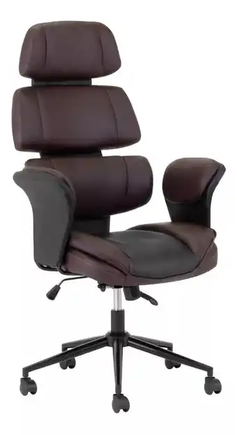 Mercado Libre Silla ejecutiva de oficina onof diseño premium ergonomica color negro/café oferta