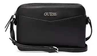Mercado Libre Bolsa crossbody guess factory con forro interior para mujer acabado de los herrajes niquel color negro color de la correa de oferta