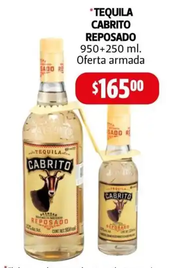 Farmacias Guadalajara TEQUILA CABRITO REPOSADO 950+250 ml. Oferta armada oferta