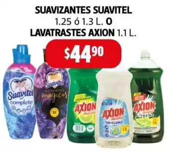 Farmacias Guadalajara SUAVIZANTES SUAVITEL 1.25 ó 1.3 L. 0 LAVATRASTES AXION 1.1 L. oferta