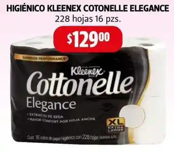 Farmacias Guadalajara HIGIÉNICO KLEENEX COTONELLE ELEGANCE 228 hojas 16 pzs. oferta