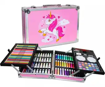 Mercado Libre Kit de lápices de dibujo marcadores plumones punta 145 pcs oferta