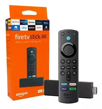 Mercado Libre Amazon fire tv stick 4k 3.ª generación de voz 4k 8gb negro con 1.5gb de memoria ram oferta