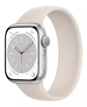 Mercado Libre Apple watch series 8 gps aluminio correa blanca 41mm color de la caja blanco color de la correa correa deportiva blanca color oferta