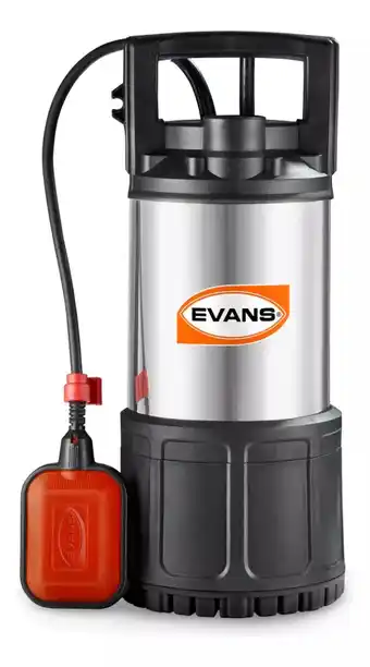 Bomba sumergible evans para cisterna 3/4hp 115v 20-40 psi sc color negro y silver