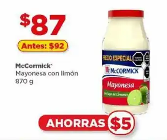 Bodega Aurrerá McCormick Mayonesa con limón 870 g oferta