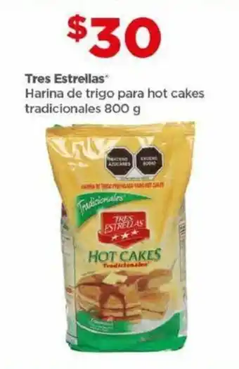 Tres Estrellas Harina de trigo para hot cakes tradicionales 800 g