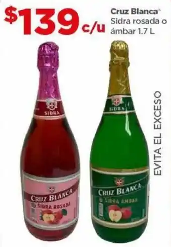 Cruz Blanca Sidra rosada o ámbar 1.7 L