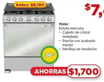 Bodega Aurrerá Mabe Estufa mercury 30" oferta
