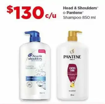 Bodega Aurrerá Head & Shoulders o Pantene Shampoo 850 ml oferta