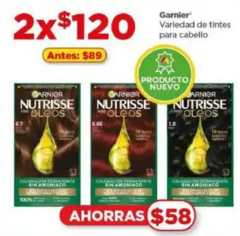 Bodega Aurrerá Garnier Variedad de tintes para cabello x 2 oferta