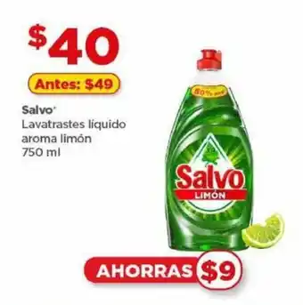 Bodega Aurrerá Salvo Lavatrastes líquido aroma limón 750 ml oferta
