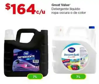 Bodega Aurrerá Great Value Detergente líquido ropa oscura o de color oferta