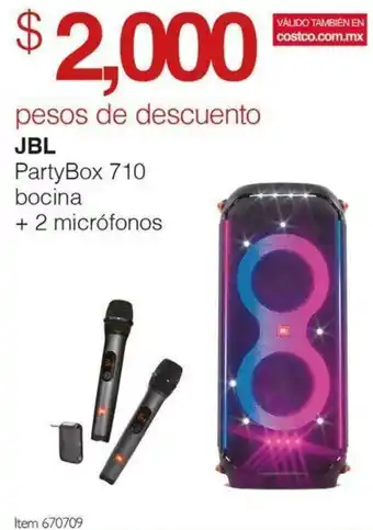 JBL PartyBox 710 bocina + 2 micrófonos