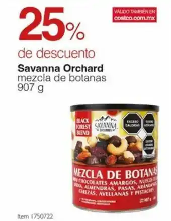 Costco Savanna Orchard mezcla de botanas 907g oferta
