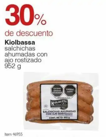 Costco Kiolbassa salchichas ahumadas con ajo rostizado 952 g oferta