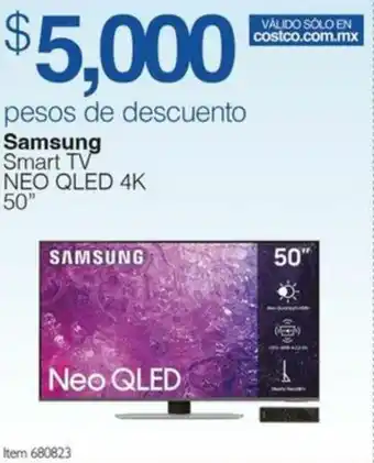 Costco Samsung Smart TV NEO QLED 4K 50" oferta
