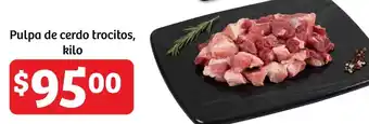 Soriana Híper Pulpa de cerdo trocitos, kilo oferta
