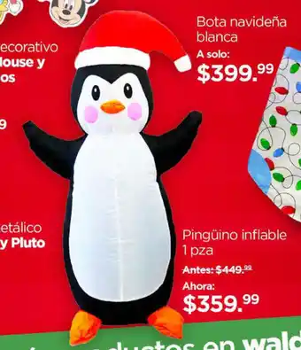 Pingüino inflable 1 pza