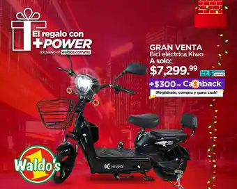 Waldos GRAN VENTA Bici eléctrica Kiwo A solo: oferta