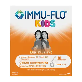 Farmacia San Pablo Immu-flo kids suplemento alimenticio a base de probióticos y vitamina d3 para niños oferta