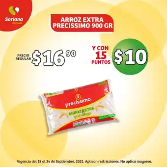 Soriana Mercado Arroz Extra Precissimo 900 Gr oferta