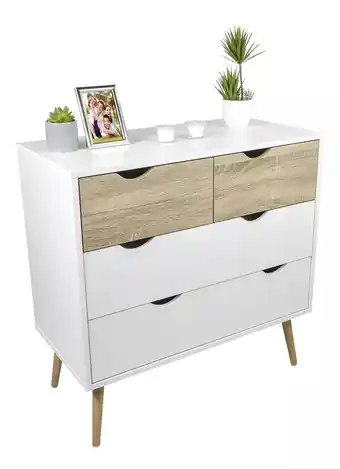 Mercado Libre Cajonera comoda mueble organizador para recamara elegante color blanco oferta