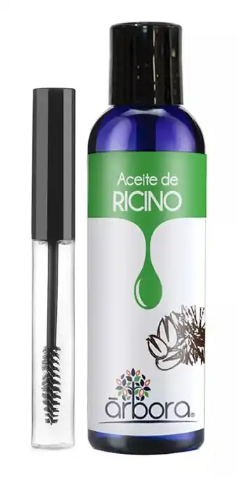 Aceite de ricino crecimiento cejas y pestañas + aplicador