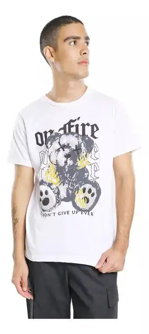Mercado Libre Playera manga corta estampada c&a de hombre oferta