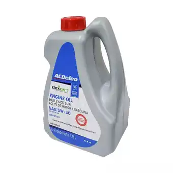 Aceite acdelco 5w30 sintetico dexos gen2 3.78l chevrolet gmc