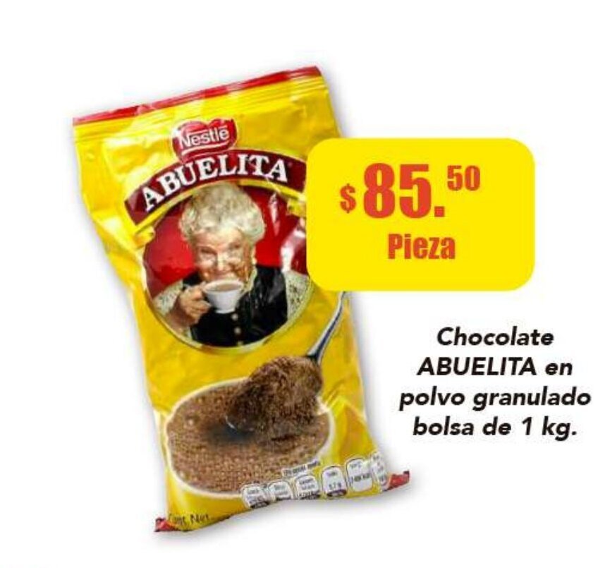 Chocolate Abuelita en Polvo Granulado Bolsa de 1kg oferta en Super Aki