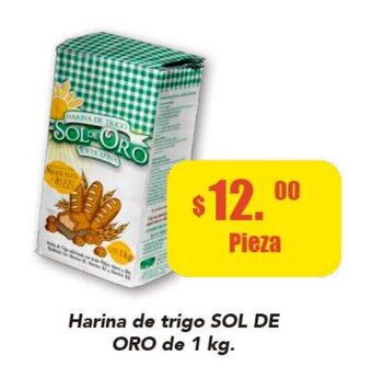 Harina de Trigo SOL DE ORO de 1 kg