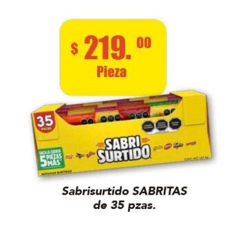 Super Aki Sabrisurtido SABRITAS de 35 Pzas oferta