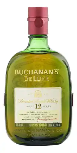 Whisky buchanan's deluxe 12 años blended scotch 750 ml