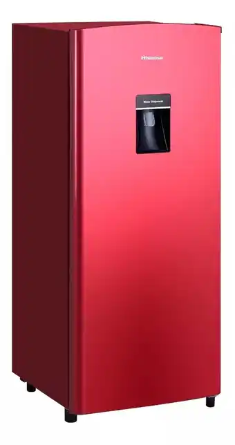Refrigerador rojo 7 pies hisense rr63d6wrx1