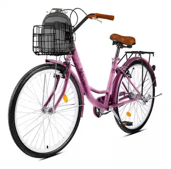 Mercado Libre Bicicleta vintage retro r26 bike teche cambios shimano 7v color rosa oferta