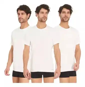 Mercado Libre Pack x 3 playeras calvin klein cuello redondo para hombre oferta