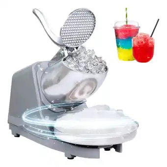 Mercado Libre Maquina triturador de hielo cuchillo doble nieves raspados oferta