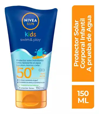 Protector infantil nivea sun swim & play fps 50+ 150ml