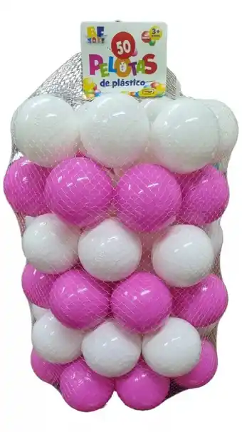Mercado Libre B f toys malla 50 pelotas para alberca rosa barbie y blanca oferta