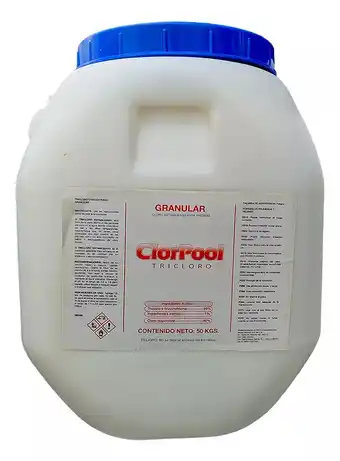 Tricloro granulado alta concentración 50 kg alberca cloro