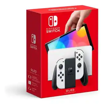 Consola nintendo switch oled blanco 64gb 4gb ram portátil