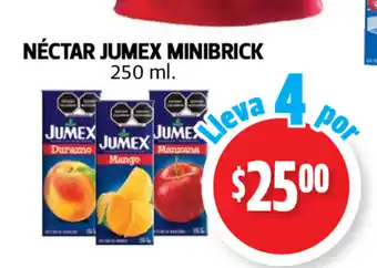 Farmacias Guadalajara Nectar Jumex Minibrick 250ml oferta