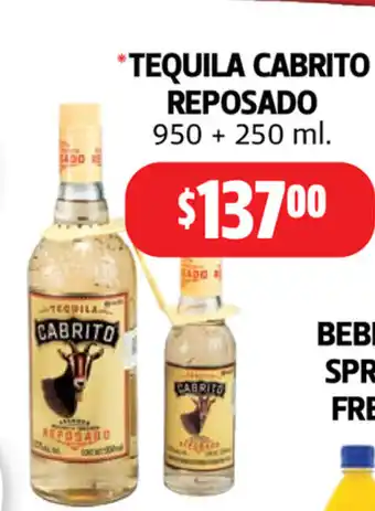 Tequila Cabrito Reposado 950 + 250 ml