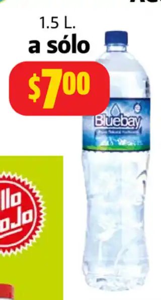 Farmacias Guadalajara Agua Bluebay 1.5L a solo oferta