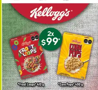 Kellogg's Froot Loops 410g / Corn Pops 490g